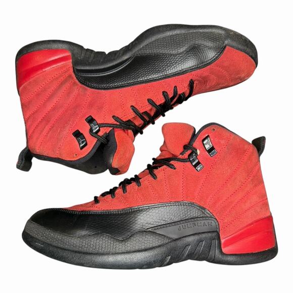 Nike Air Jordan 12 Retro Reverse Flu Game Red/Black CT8013-602 Men’s Size 9 - Picture 1 of 10